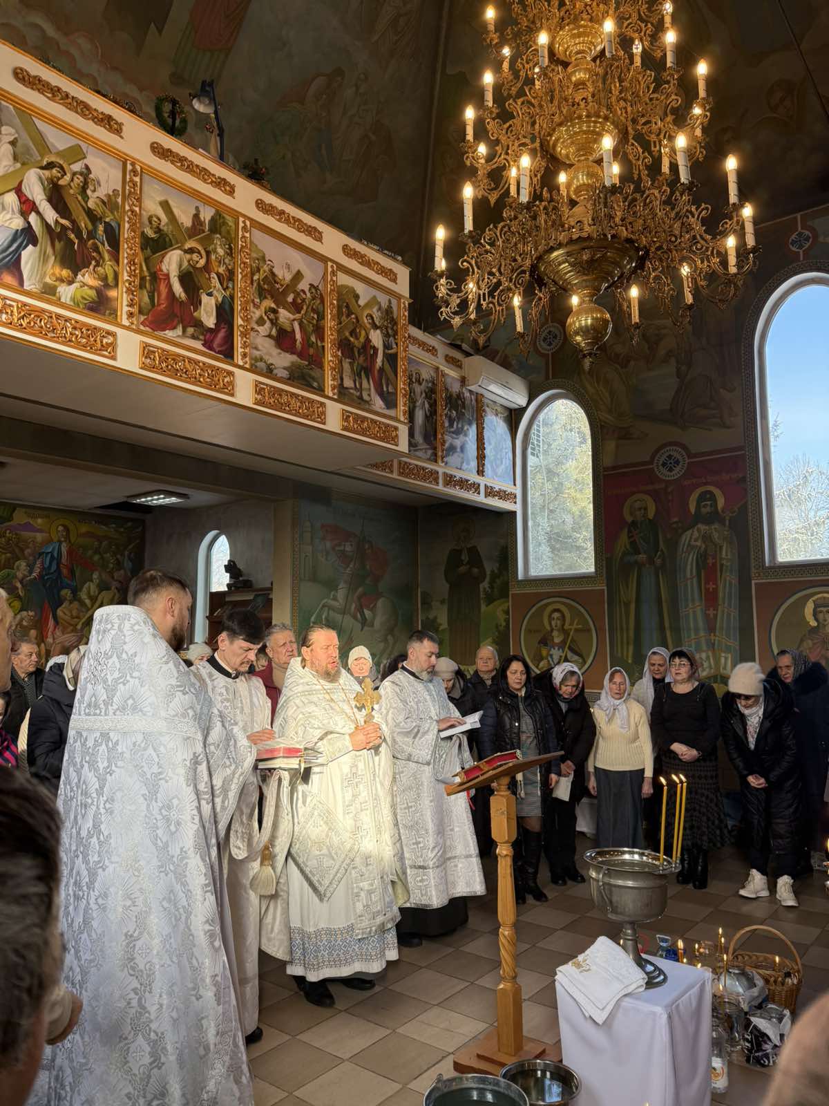 Освячення води у навечір'я Богоявлення.